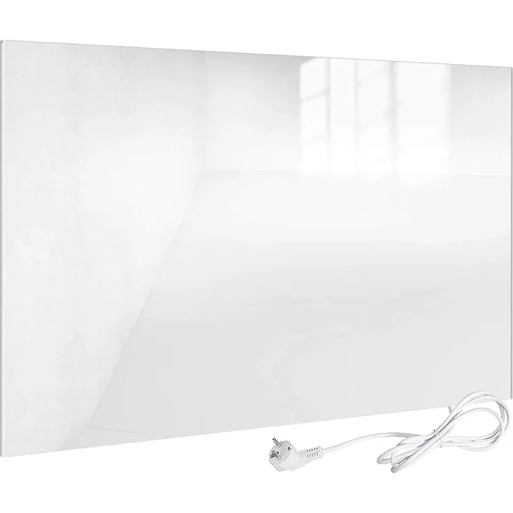 Viesta H450-GW Infrarotheizung Glas 450 W, weiß - Heizpaneel mit höchstem Wirkungsgrad Dank Carbon Crystal Technologie - Flache Glasheizung aus Sicherheitsglas - Elektroheizung mit Überhitzungsschutz, Infrarotheizung