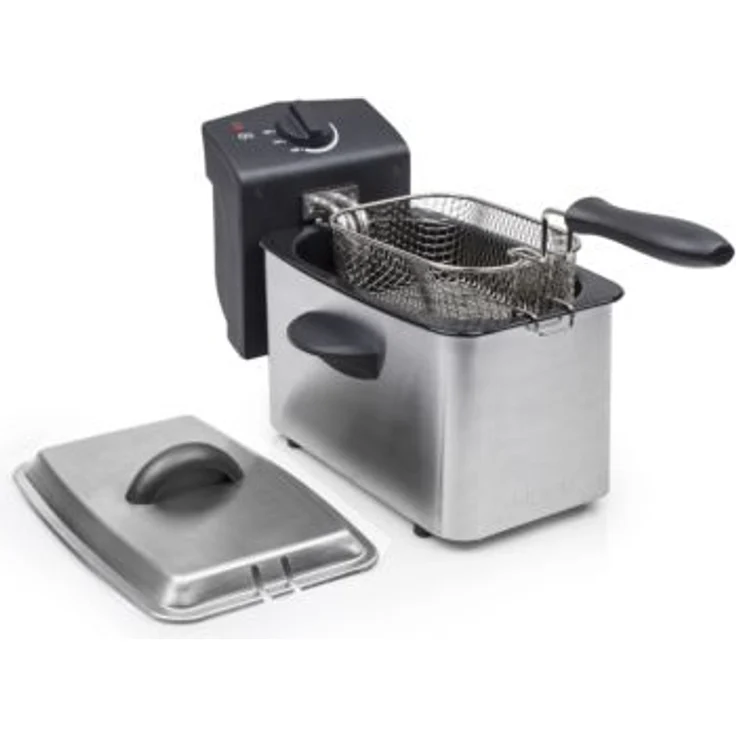 Tristar Edelstahl Fritteuse - mit 2 Liter Fassungsvermögen, Kaltzonefunktion und einstellbarem Thermostat bis 190°C, FR-6919 – Bild 1