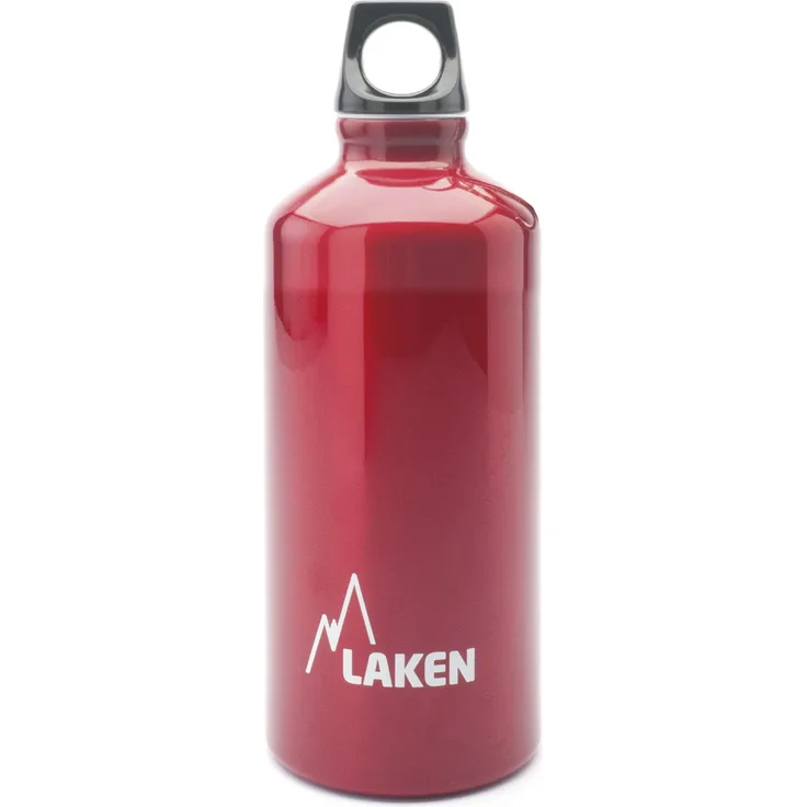 Laken Unisex – Erwachsene Aluminium rot, BPA Aluminiumtrinkflasche Futura 0,6 Liter, PBA frei