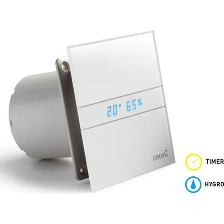 Cata | Extractor Baño | Modell – 120 g | Extraktor de Baño Serie und Glas | Bajo Verbrauch | Ventilador Extractores de aire High Eficiencia Energética | Extractor Baño