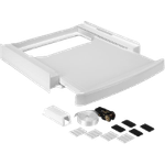 Wpro SKS101, Wäschetrockner-Verbindungssatz, Maße 600 x 600 mm, ausziehbare Ablage