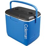 Coleman passive Kühlbox 30QT Performance, kühlt bis zu 2 Tage, Thermobox mit 28 L Fassungsvermögen, mobile passiv Kühlbox mit stabilem Tragegriff