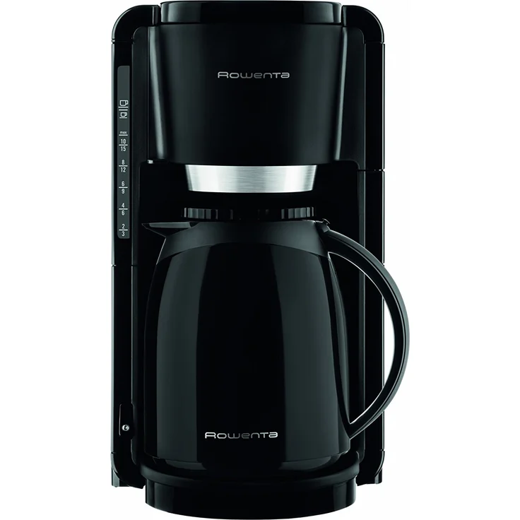 Rowenta CT3808 Adagio Thermo Kaffeemaschine, 8 bis 12 Tassen 1.25 L, schwarz – Bild 1