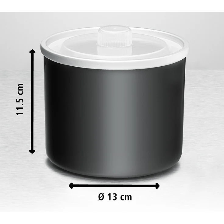 Rommelsbacher IM 12 Kurt Eismaschine 4-in-1 für Speiseeis, Frozen Yogurt, Sorbet & Slush, Füllmenge 500 ml für 1,5 Liter Eis, LCD-Anzeige, inkl. Eislöffel & Rezeptideen, Edelstahl, schwarz – Bild 4