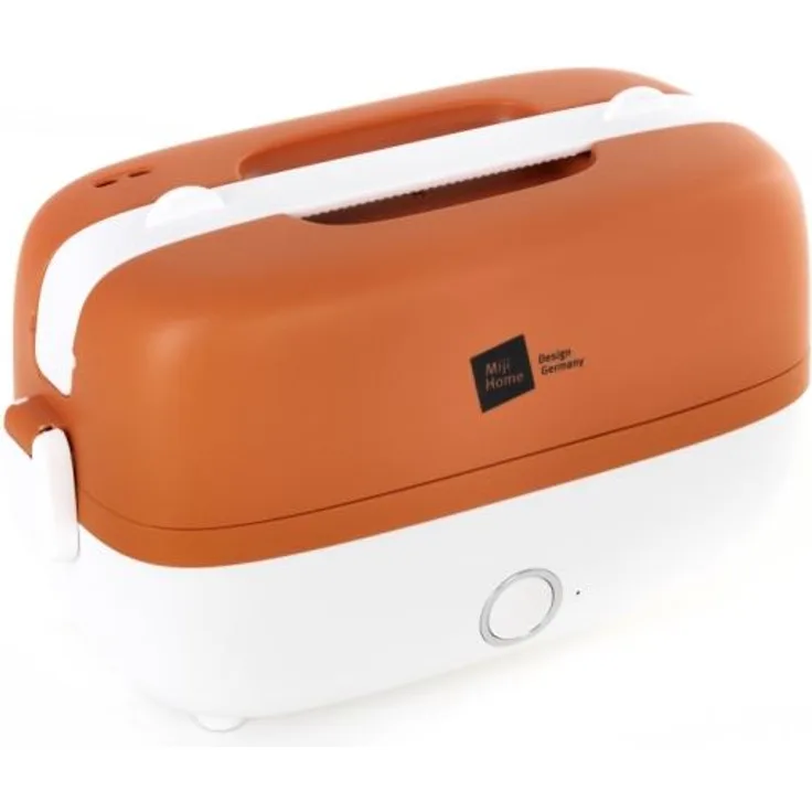 Miji Cookingbox One - Mobile elektronische Kochbox - das kleinste ''to go'' Kochgerät der Welt, Orange-White