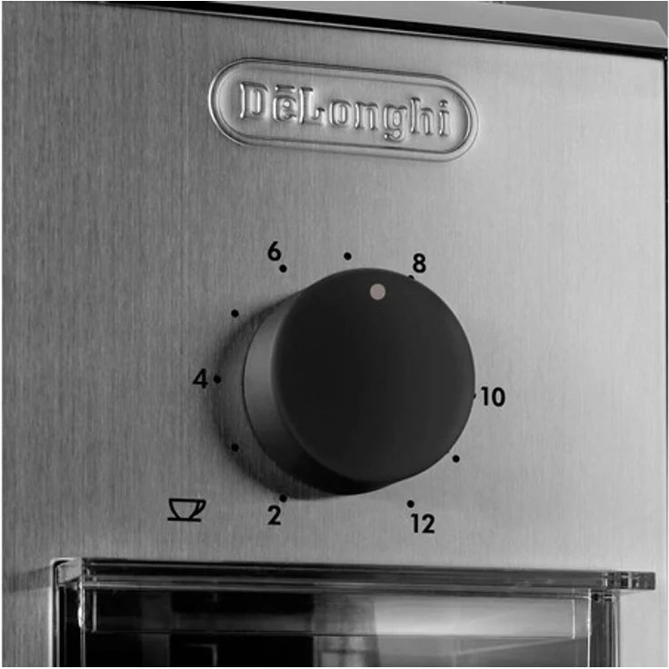De'Longhi KG 89 Professionelle Kaffeemühle (Kunststoffgehäuse, bis zu 12 Tassen) silber – Bild 2