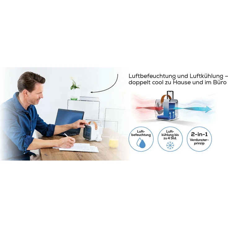 Beurer LV 50 Fresh Breeze Luftkühler mit Ventilationsfunktion, 3 Leistungsstufen, Luftbefeuchtungsfunktion – Bild 10