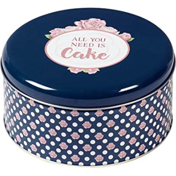 Städter 710092 All you need is Cake Gebäckdose, Weißblech