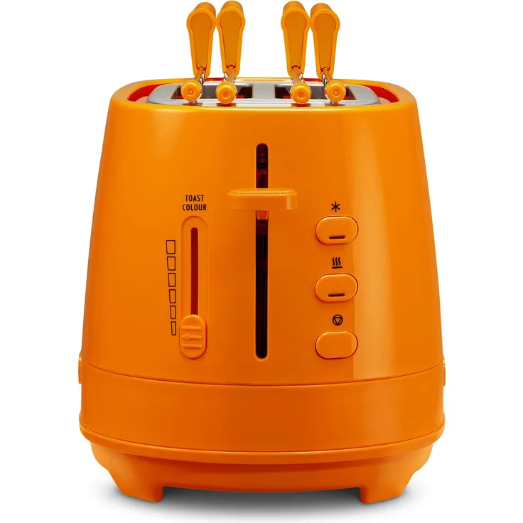 De Longhi CTLAP2203 Toaster mit Zange, 550 Watt. Arancio