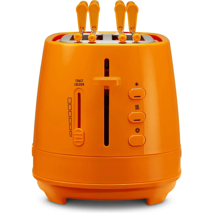 De Longhi CTLAP2203 Toaster mit Zange, 550 Watt. Arancio – Bild 1