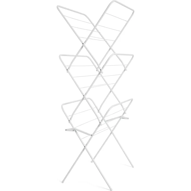 Rayen 0036.01 Wäscheständer, klappbar, 14 m, lackierter Stahl, Weiß, 61 x 138 x 44,5 cm