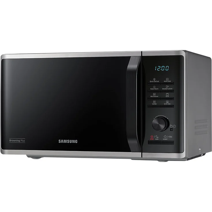 Samsung MG23K3515AS Kombi-Mikrowelle mit Grill, Standgerät, 23 Liter Garraum, 800 Watt, silber, schwarz – Bild 5