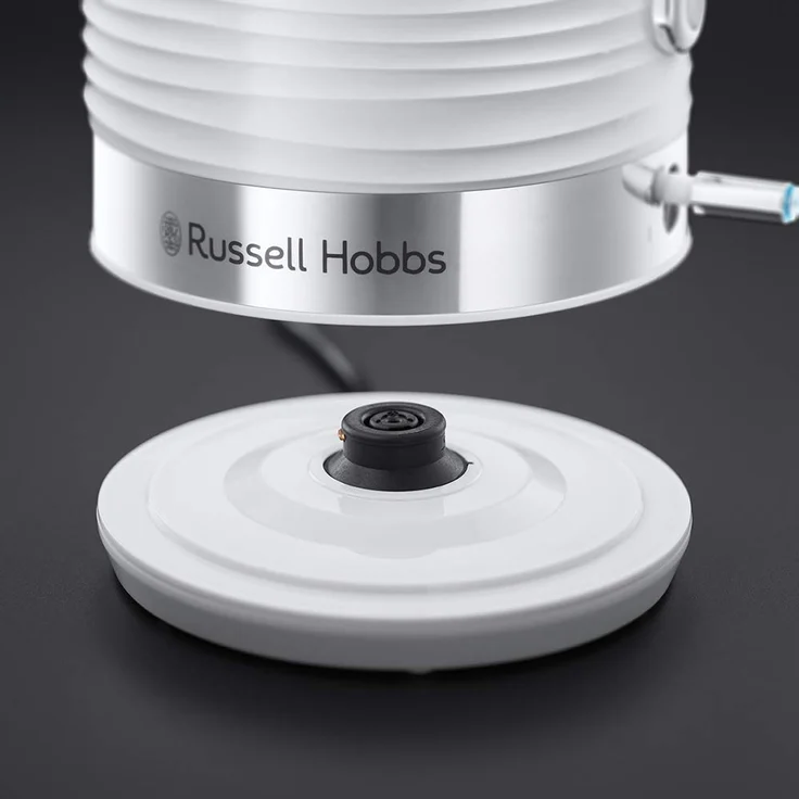 Russell Hobbs Wasserkocher Inspire weiss, 1,7l, 2400W, Schnellkochfunktion, optimierte Ausgusstülle, herausnehmbarer Kalkfilter, abnehmbarer Deckel, Wasserstandsanzeige, Teekocher 24360-70 – Bild 7