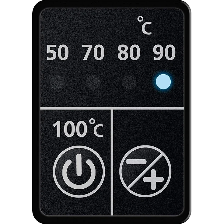 Steba Wasserkocher WK 21 (Inox) | Temperatur einstellbar: 50, 70, 80, 90, 100°C mit farbiger Temperaturanzeige | 1,7 Liter Fassungsvermögen | Leichte Deckelöffnung per Knopfdruck | Wasserstandsanzeige – Bild 3