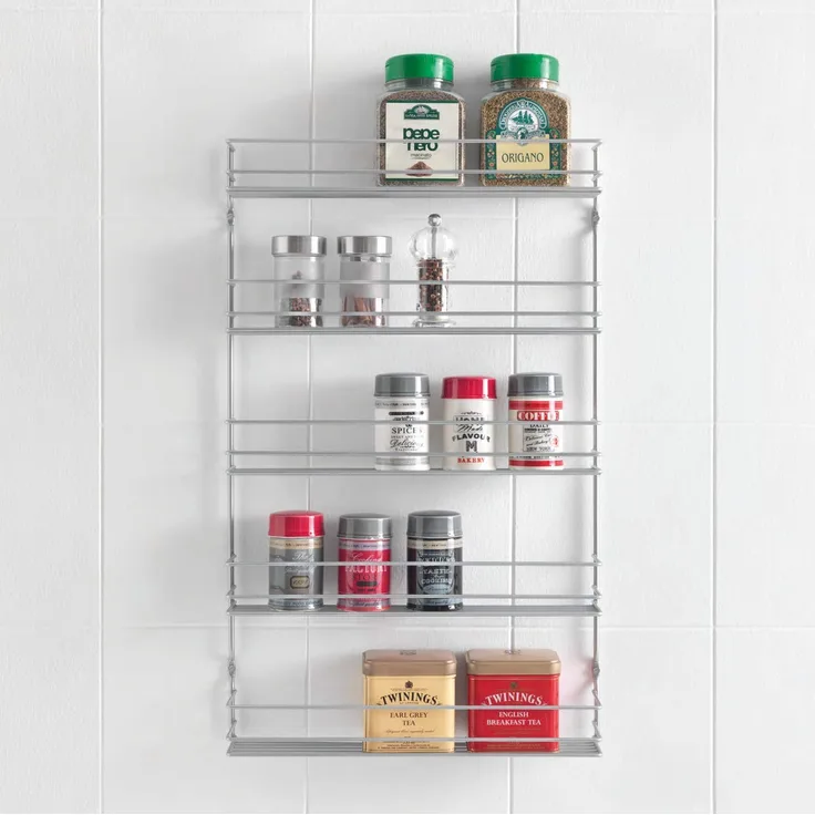 Metaltex Gewürzregal, Silber, 5 Etagen