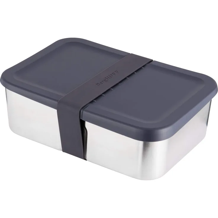 Berghoff 1100196 Lunchbox, Edelstahl-Schwarz