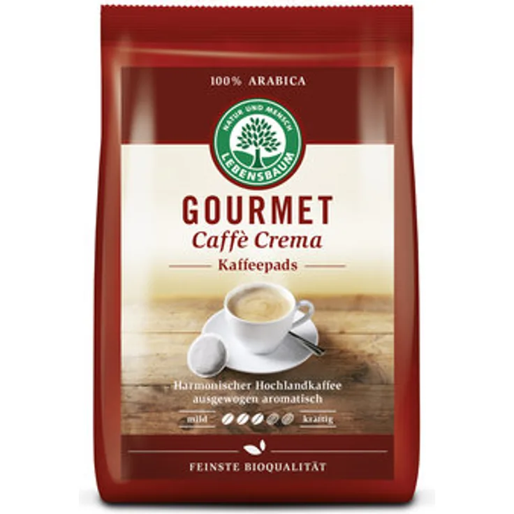 Lebensbaum Gourmet Caffe Crema Pads klassisch 126 g