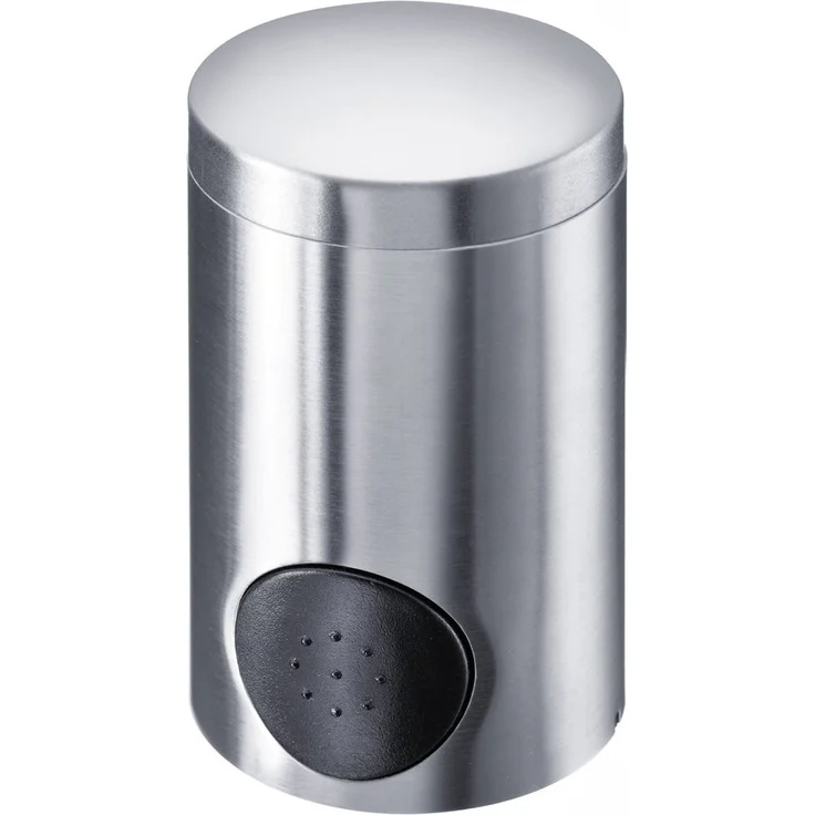 Westmark Süßstoffspender für ca. 800-1000 Süßstofftabletten, Matter Edelstahl-Kunststoff, 8,9 x 5 x 5 cm, Silber-Schwarz, 65172260