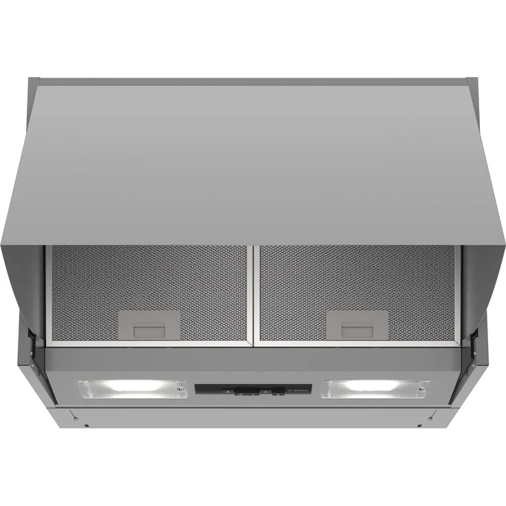 Bosch Serie 2 DEM66AC00, Motorhaube, integriert, Breite: 60 cm, Tiefe: 27.1 cm, Abzug & Umluft, Silber – Bild 1