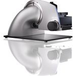 Graef Allesschneider SKS 700, 170W, Ø 170 mm glattes Vollstahlmesser, inkl. MiniSlice-Aufsatz, Messerschärfer, Messerabnahmevorrichtung, Edelstahltablett, silber