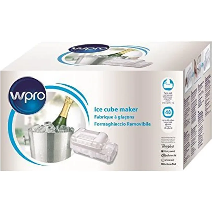 Wpro ICM101 Kühlzubehör, Ice Mate, Herausnehmbares Eisfach, Universell