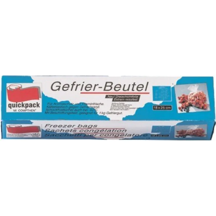 Quickpack 070371 Gefrierbeutel 8 l 12 Stück 