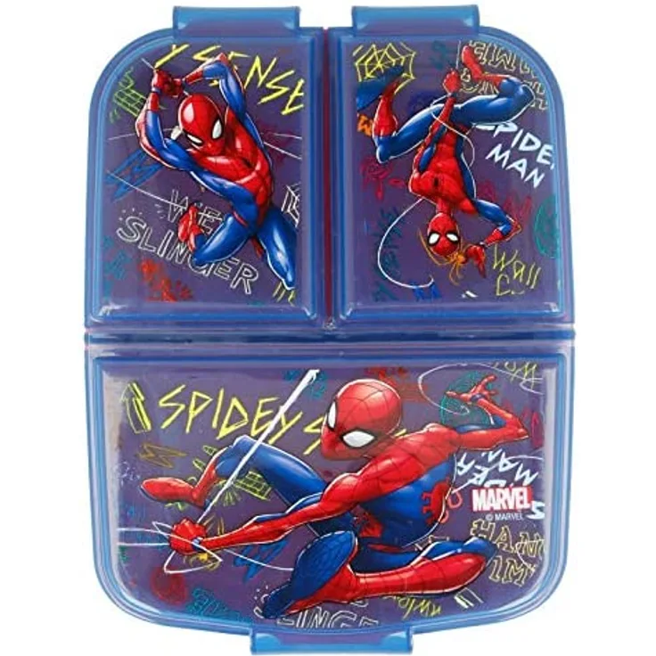 Stor Marvel Spiderman - Brotbox mit 3 Fächern