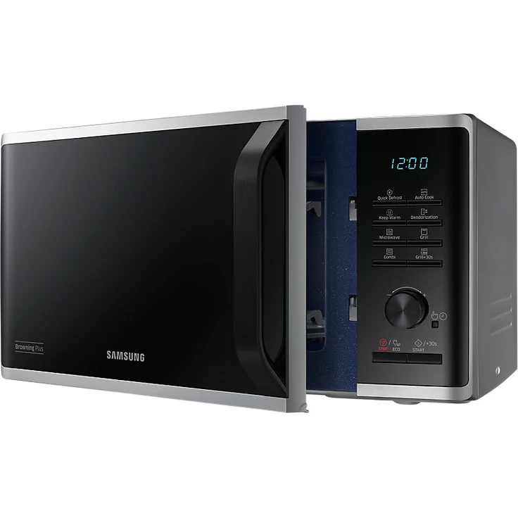 Samsung MG23K3515AS Kombi-Mikrowelle mit Grill, Standgerät, 23 Liter Garraum, 800 Watt, silber, schwarz – Bild 11