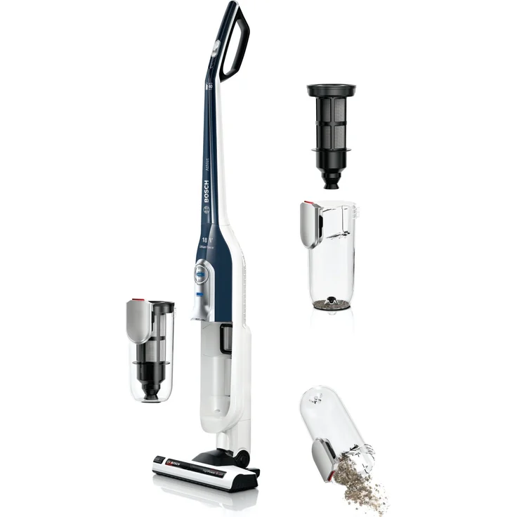 Bosch BBH51840 Athlet Handstaubsauger, 40 min Akkubetrieb, Zyklon-Technologie, 3 Saugmodi, dunkelblau – Bild 2