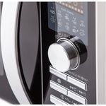 Sharp R843INW 4-in-1 Mikrowelle mit Heißluft, Grill und Konvektion, Standgerät, 25 Liter Garraum, 800 Watt, 1000 Watt Infrarotgrill, 2500 Watt Konvection, 10 Automatikprogramme, Pizza-Programm, Metalldrehteller 30 cm, silber