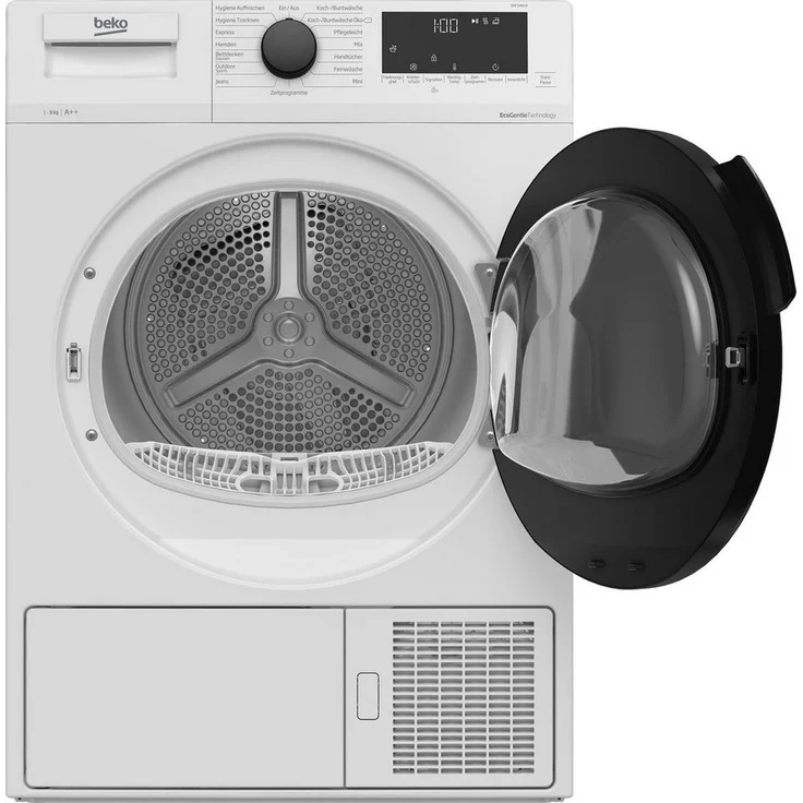 Beko DHC946GX, Wärmepumpentrockner, A++, Fassungsvermögen 9 kg, Einbaugerät, Breite 59,7 cm, OptiSense, Farbe weiß – Bild 3