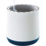 AIRY Pot - Luftreiniger Blumentopf für saubere Raumluft - rund - 1600 ml - 27 cm hoch - weiß, blau