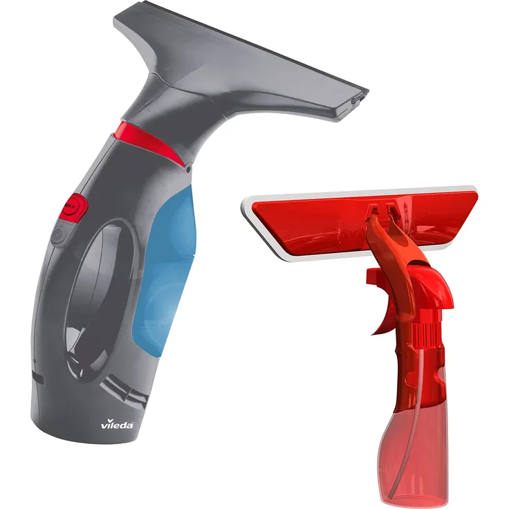 Vileda Windomatic Power Blue Fenstersauger, mit Spray Einwascher