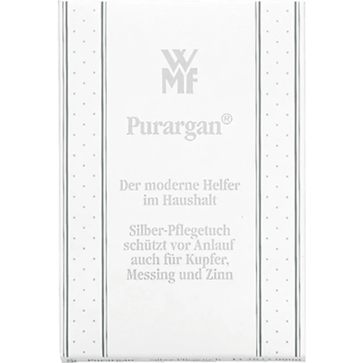 WMF Silberputztuch, 36 x 30 cm, Silberpflegetuch mit Anlauffschutz, schnelle Pflege für z.B. Silberbesteck, Reinigungstuch – Bild 1