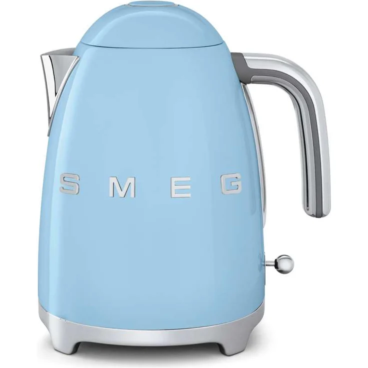 Smeg KLF03PBEU, Edelstahl-Wasserkocher, 2400W, 1,7L Volumen, pastellblau – Bild 1