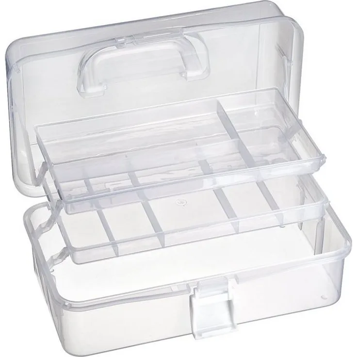 VBS Aufbewahrungsbox, Kunststoff, mit Griff, 32 cm x 32 cm x 14 cm