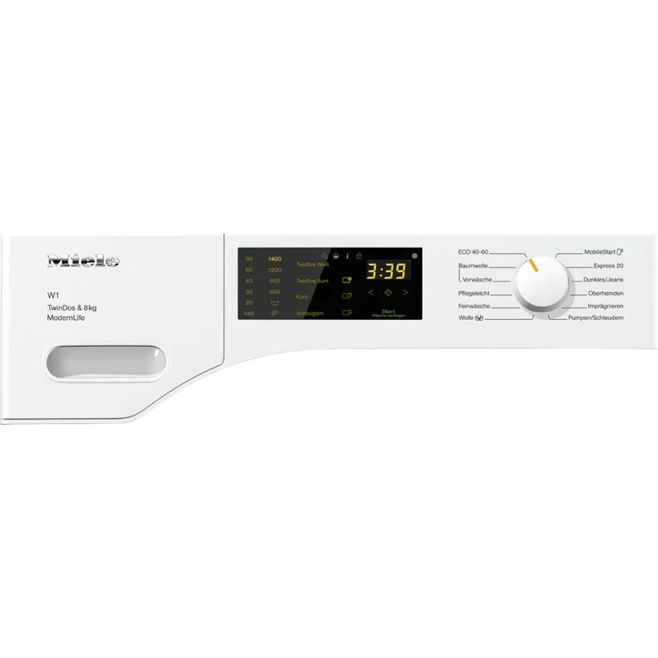 Miele WWD 660 WCS, Frontlader-Waschmaschine, A, Fassungsvermögen 8 kg, Standgerät, Breite 59,6 cm, Unwuchtkontrolle, variable Schleuderdrehzahl – Bild 2