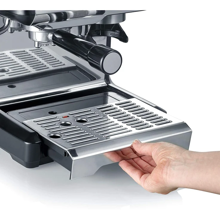 Graef ESM802EU Milegra Siebträger-Espressomaschine, 1600 Watt, integriertes Mahlwerk, schwarz – Bild 6