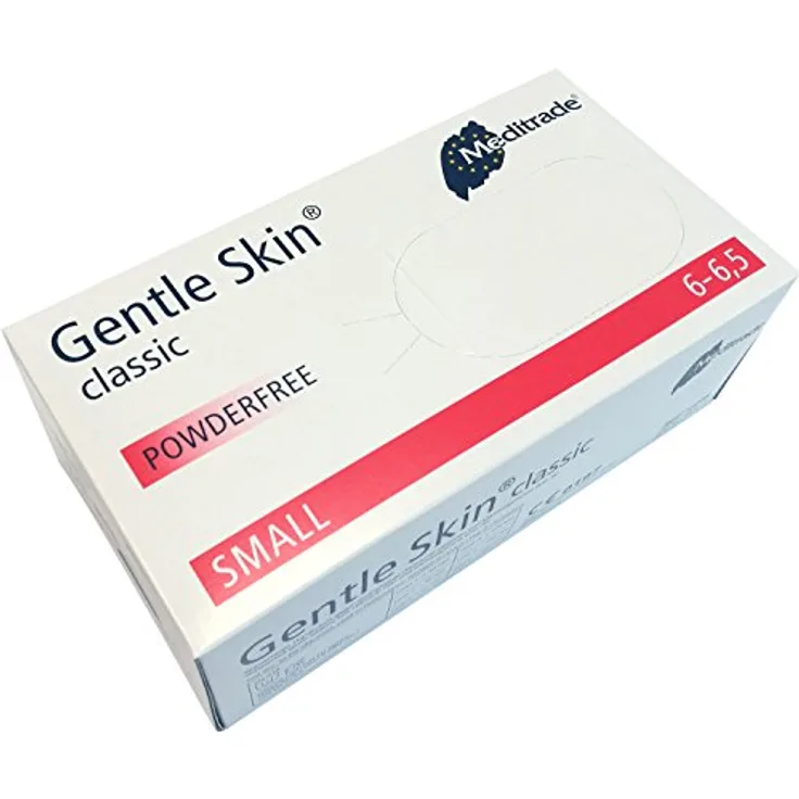 Meditrade Gentle Skin Classic Latex Handschuhe puderfrei 100 Stück Gr. S