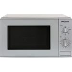 Panasonic NN-K121M Mikrowelle mit Grill, Standgerät, 800 Watt, 20 Liter Garraum, silber