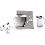 Kenwood Chef XL KVL 4110S Küchenmaschine, 6,7 l Edelstahl-Rührschüssel & 1,5 l Acryl-Mixaufsatz, multifunktionaler Küchenhelfer, 1200 W, inkl. 3-teiligem Patisserie-Set, silber, Serie: Chef XL