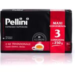 Pellini Caffè für Espressokanne Gusto Tradizionale Nr. 42 zu je 3X250 g - Insgesamt 750 g