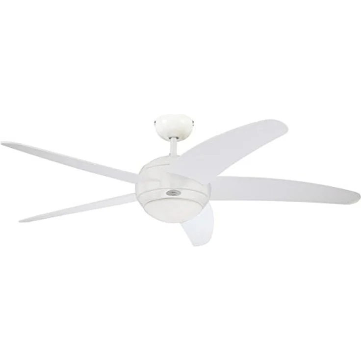 Westinghouse Lighting Bendan| 132 cm, 5 Flügel, Leuchte und Fernbedienung inklusive, weiß 7214040 – Bild 1