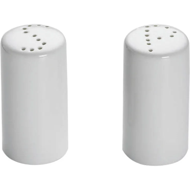 Maxwell Williams White Basics Salz- und Pfefferstreuer, zylindrisch, Porzellan, porzellan, Modern