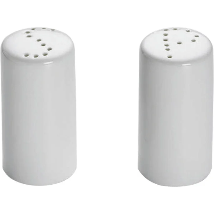 Maxwell Williams White Basics Salz- und Pfefferstreuer, zylindrisch, Porzellan, porzellan, Modern