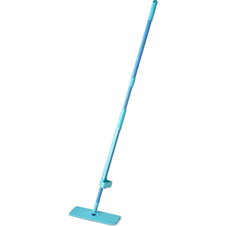 Spontex Easy Max+ Mikrofaser Bodenwischer mit integriertem Wringsystem, extra flacher Wischkopf mit 360°-Drehgelenk, inkl. 2 Mikrofaserbezüge, 1 Set