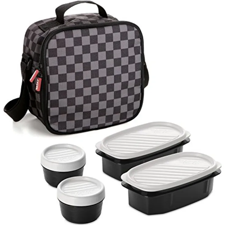 TATAY Urban Food Chess - Thermotasche zum Transport von Lebensmitteln, inklusive Frischhaltedosen 