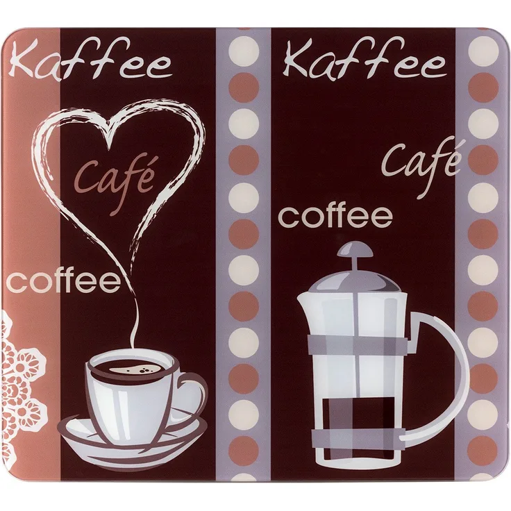 WENKO Multi-Platte Kaffeeduft Herdwand Wanddekor Wandschutz Herdwandschutz