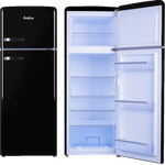 Amica KGC 15634 S Kühl-Gefrierkombination, freistehend, schwarz, Lagerzeit bei Störung 12 h, Breite 55 cm