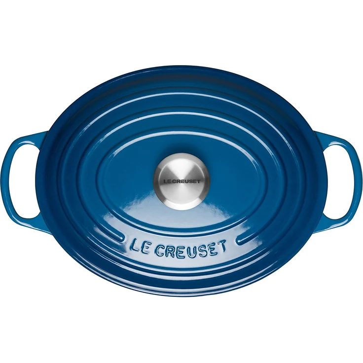 Le Creuset Signature Gusseisen-Bräter mit Deckel, Ø 31 cm, Oval, Für alle Herdarten und Induktion geeignet, Volumen: 6,3 l, Marseille – Bild 2